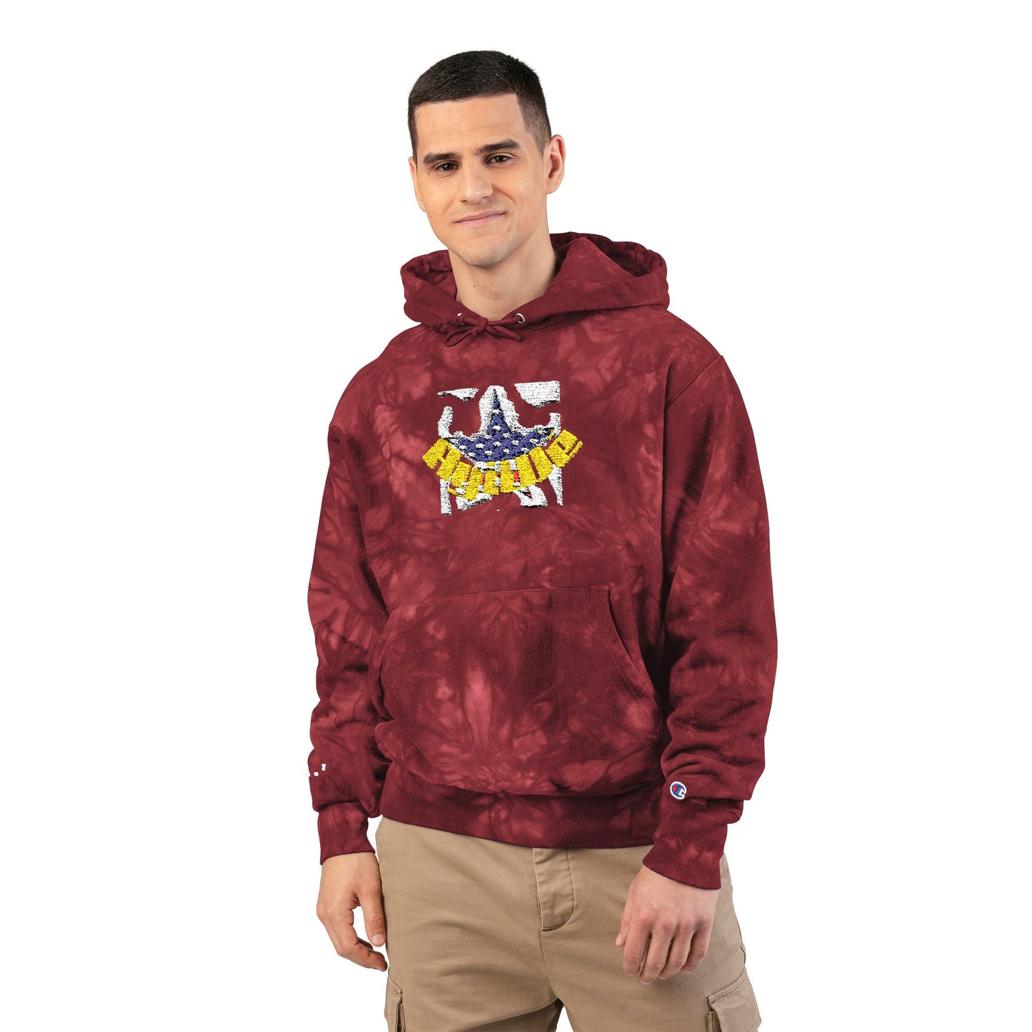 Unisex Champion Tie - Dye Hoodie (Embroidery) - AyiWé Fashion & Style