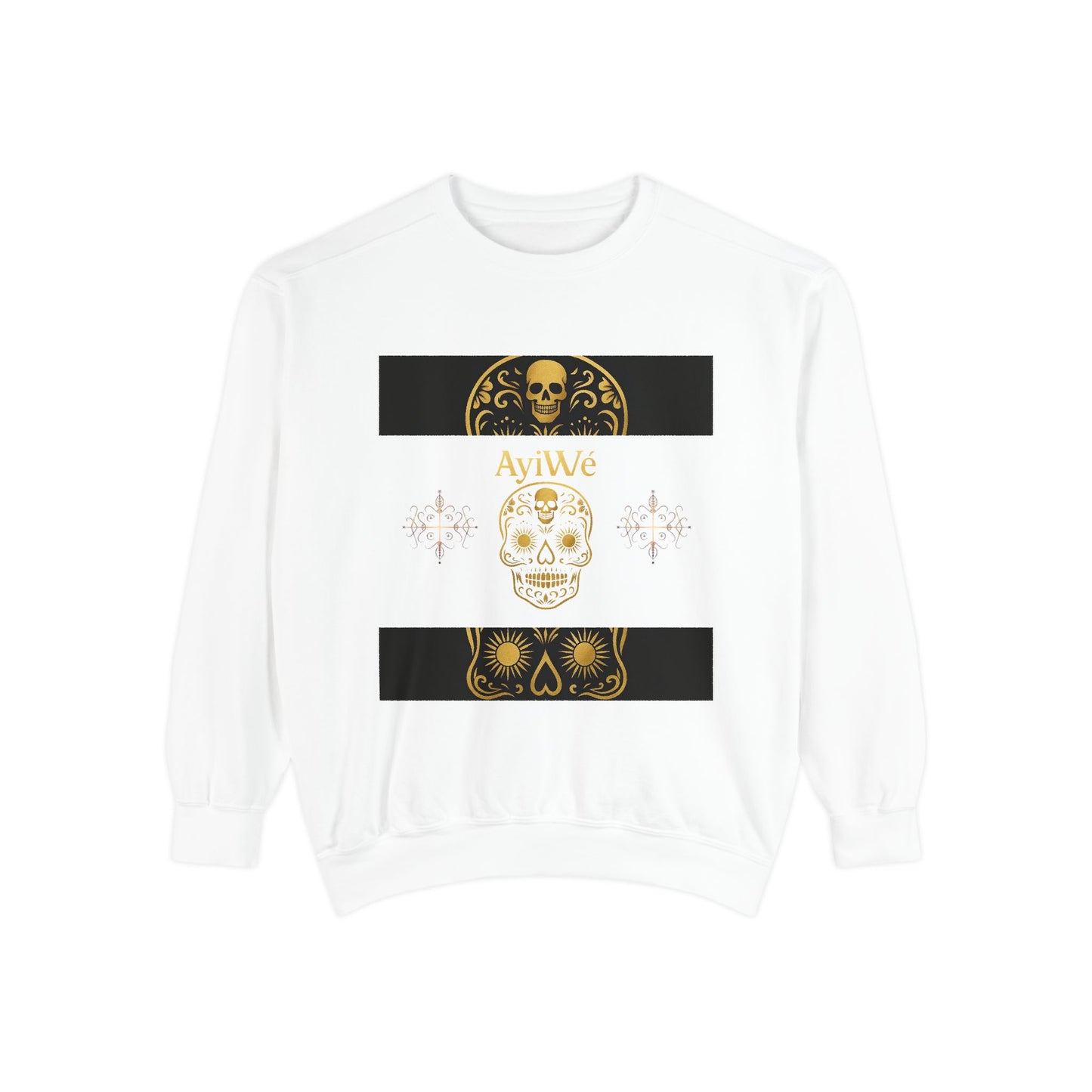 4K-Ayi Unisex Garment-Dyed Sweatshirt. Powered by AyiWe FS