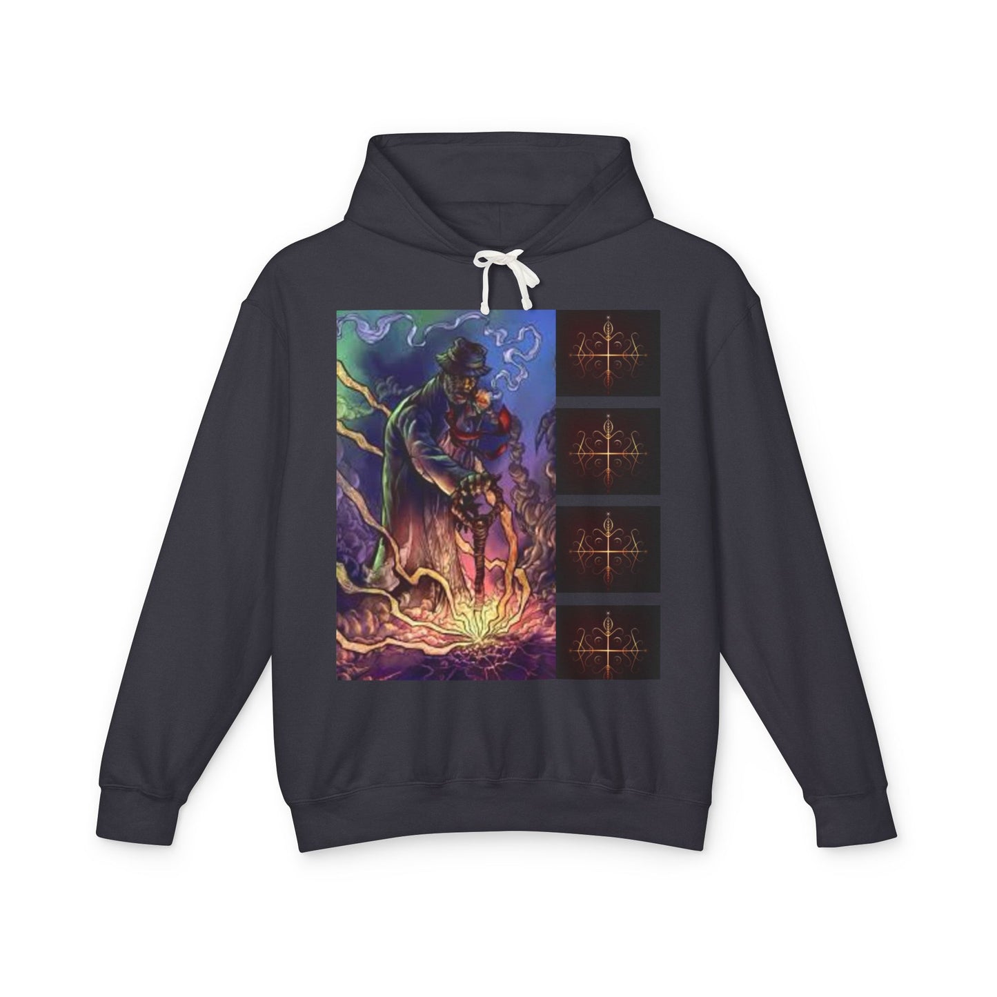 Ayi06 Unisex Lightweight Hooded Sweatshirt. Powered by AyiWe FS