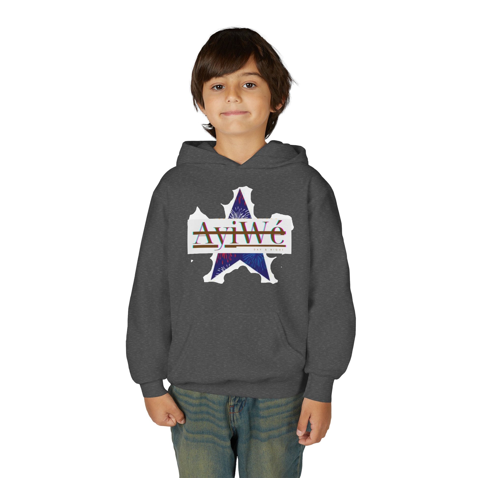 AyiWé Young - 1 Youth Heavy Blend Hooded Sweatshirt - AyiWé Fashion & Style