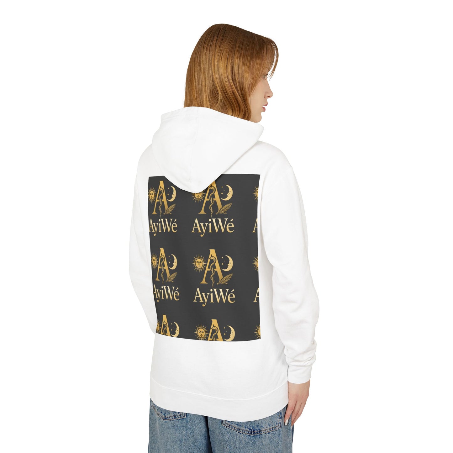Ayi06 Unisex Lightweight Hooded Sweatshirt. Powered by AyiWe FS