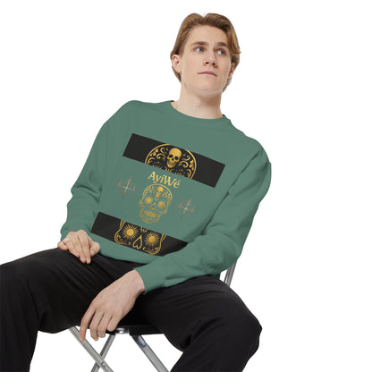 4K-Ayi Unisex Garment-Dyed Sweatshirt. Powered by AyiWe FS