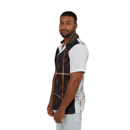The04Kafou-Ayi Men's Hawaiian Camp Shirt (AOP). Powered by AyiWe FS