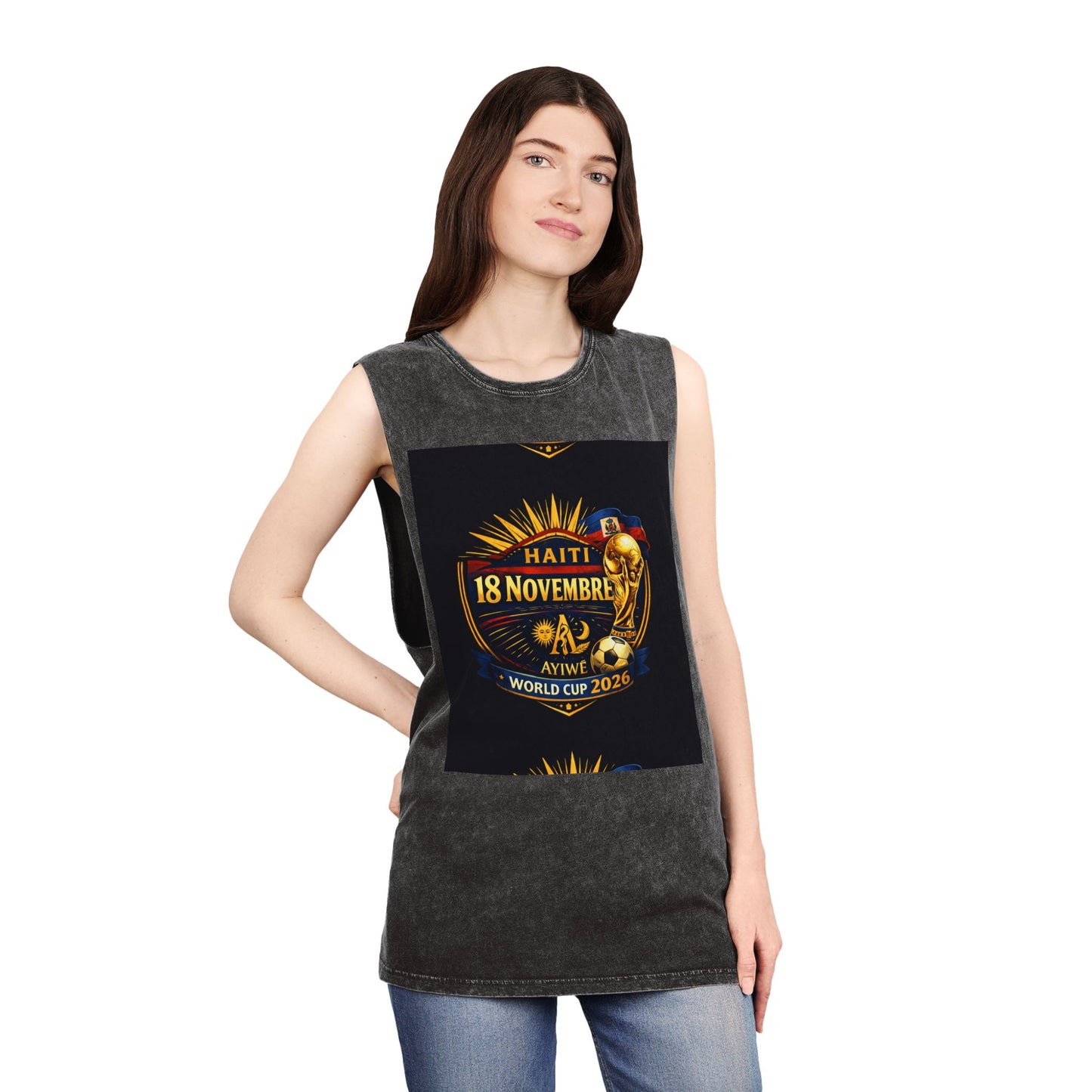 Ht - 07 world cup 2026 Unisex Stonewash Tank Top by AyiWe F&S - AyiWé Fashion & Style
