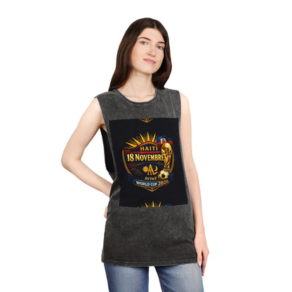 Ht - 07 world cup 2026 Unisex Stonewash Tank Top by AyiWe F&S - AyiWé Fashion & Style