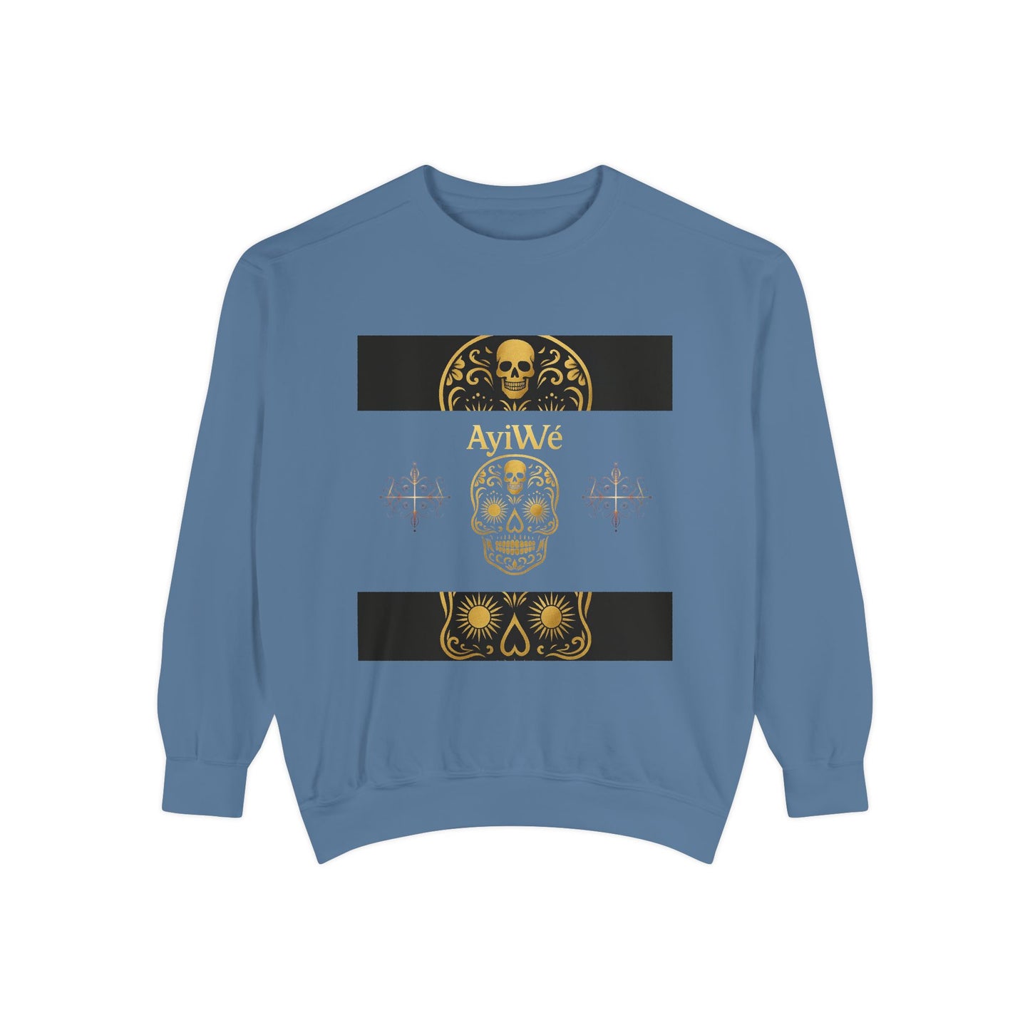 4K-Ayi Unisex Garment-Dyed Sweatshirt. Powered by AyiWe FS
