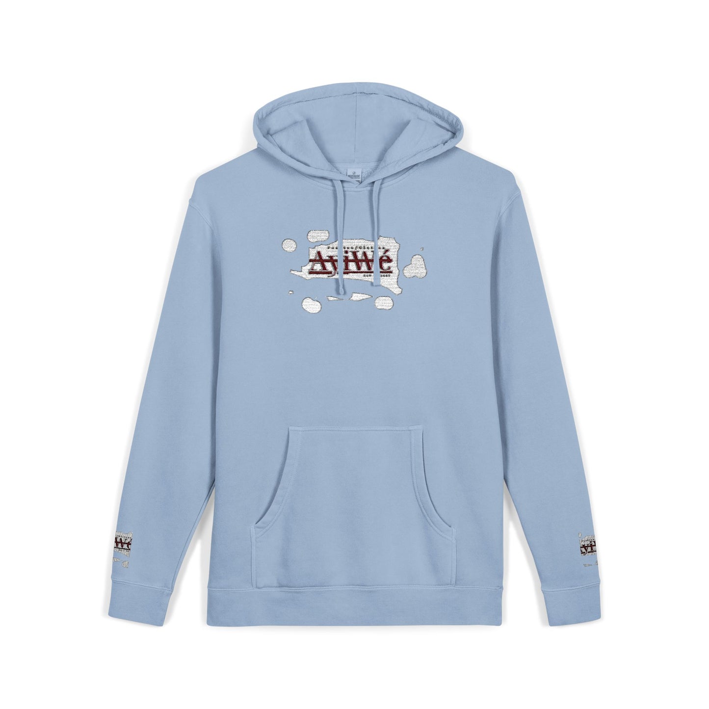AyiWe A1 Unisex Pigment - Dyed Hoodie (Embroidery) - AyiWé Fashion & Style