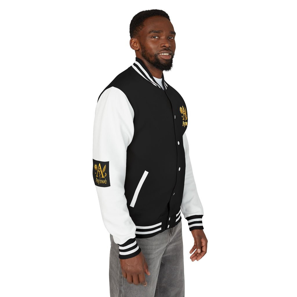1-A High DegreAyiWé Unisex Heavyweight Letterman Jacket