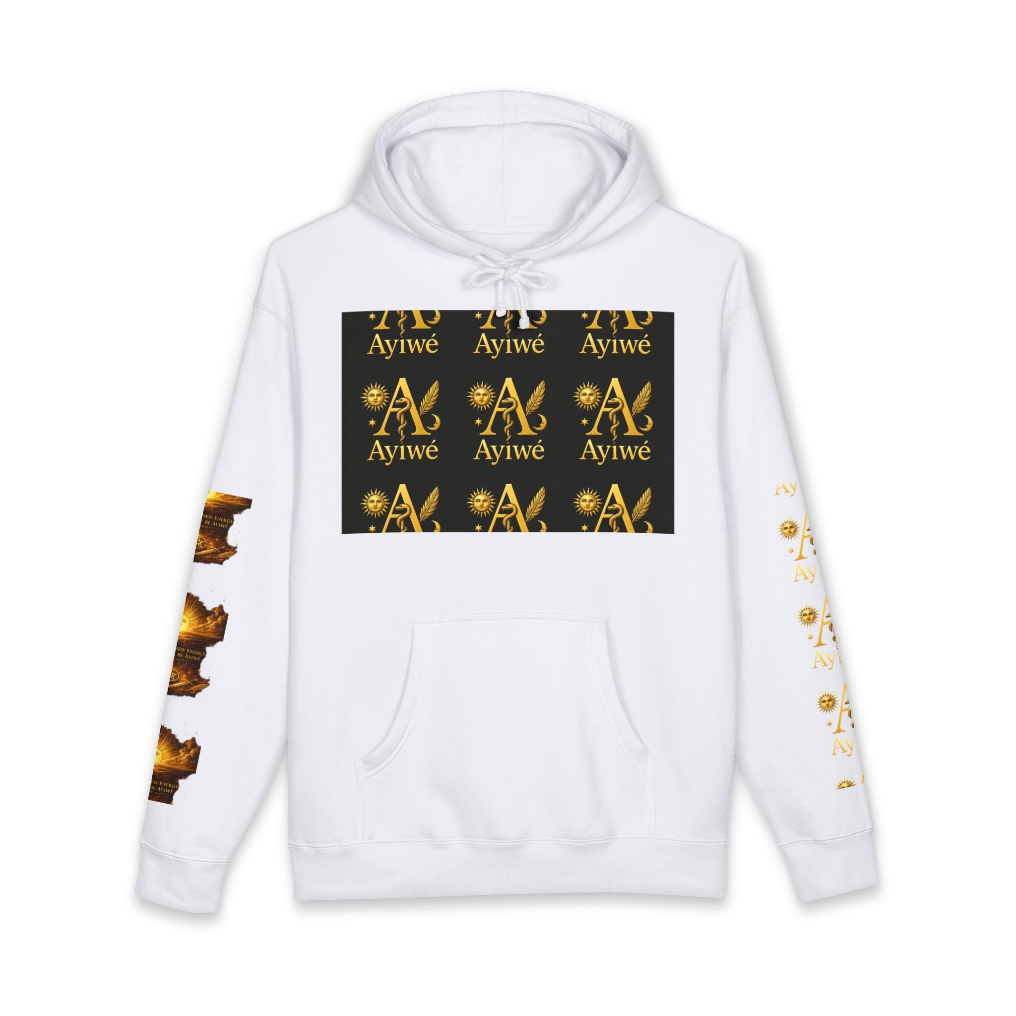 OneSun-Unisex Heavyweight Hooded Sweatshirt. Powered by AyiWe F&S