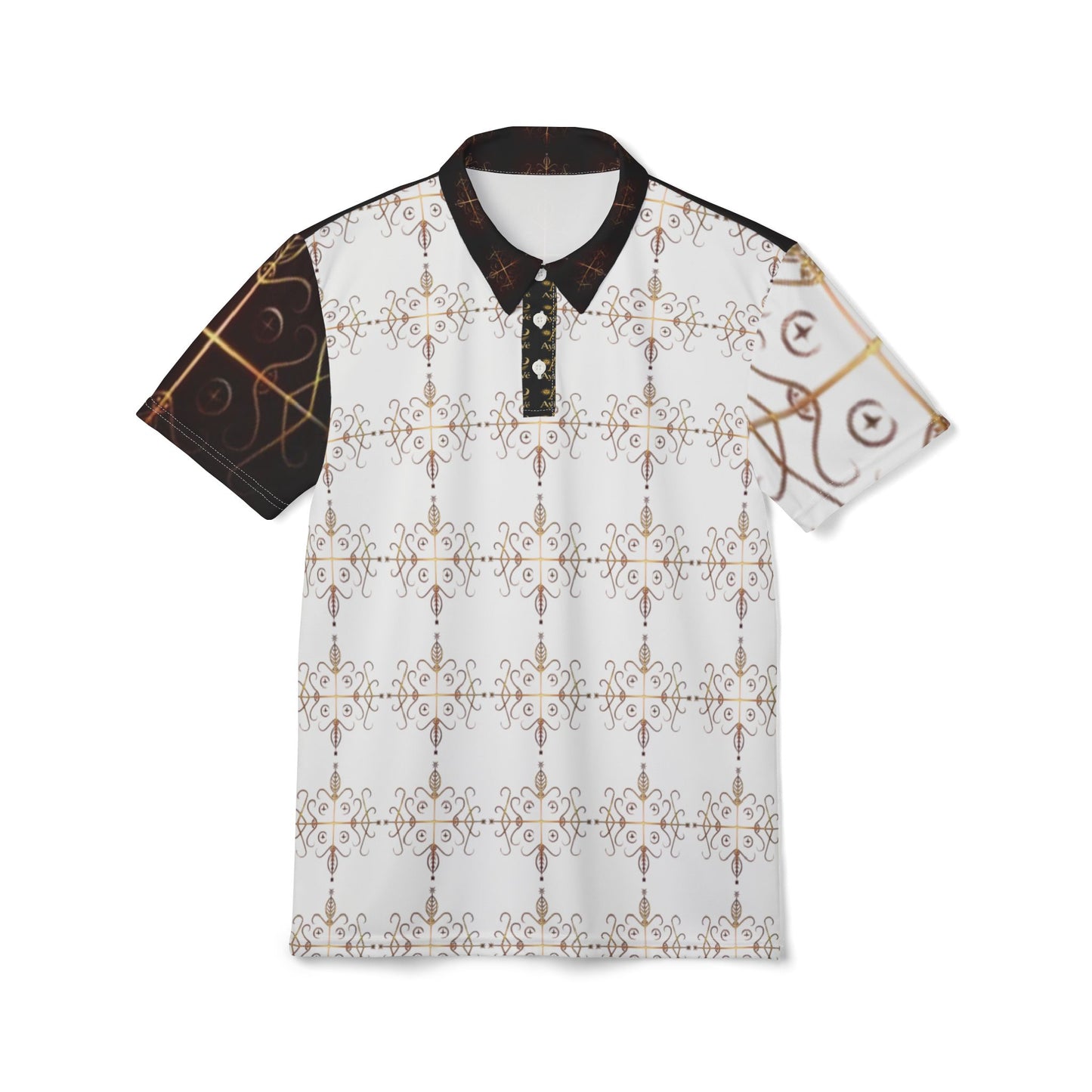 TheKafou-Ayi04 Unisex Polo Shirt (AOP). Powered by AyiWe FS.
