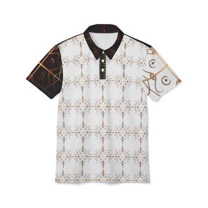 TheKafou-Ayi04 Unisex Polo Shirt (AOP). Powered by AyiWe FS.