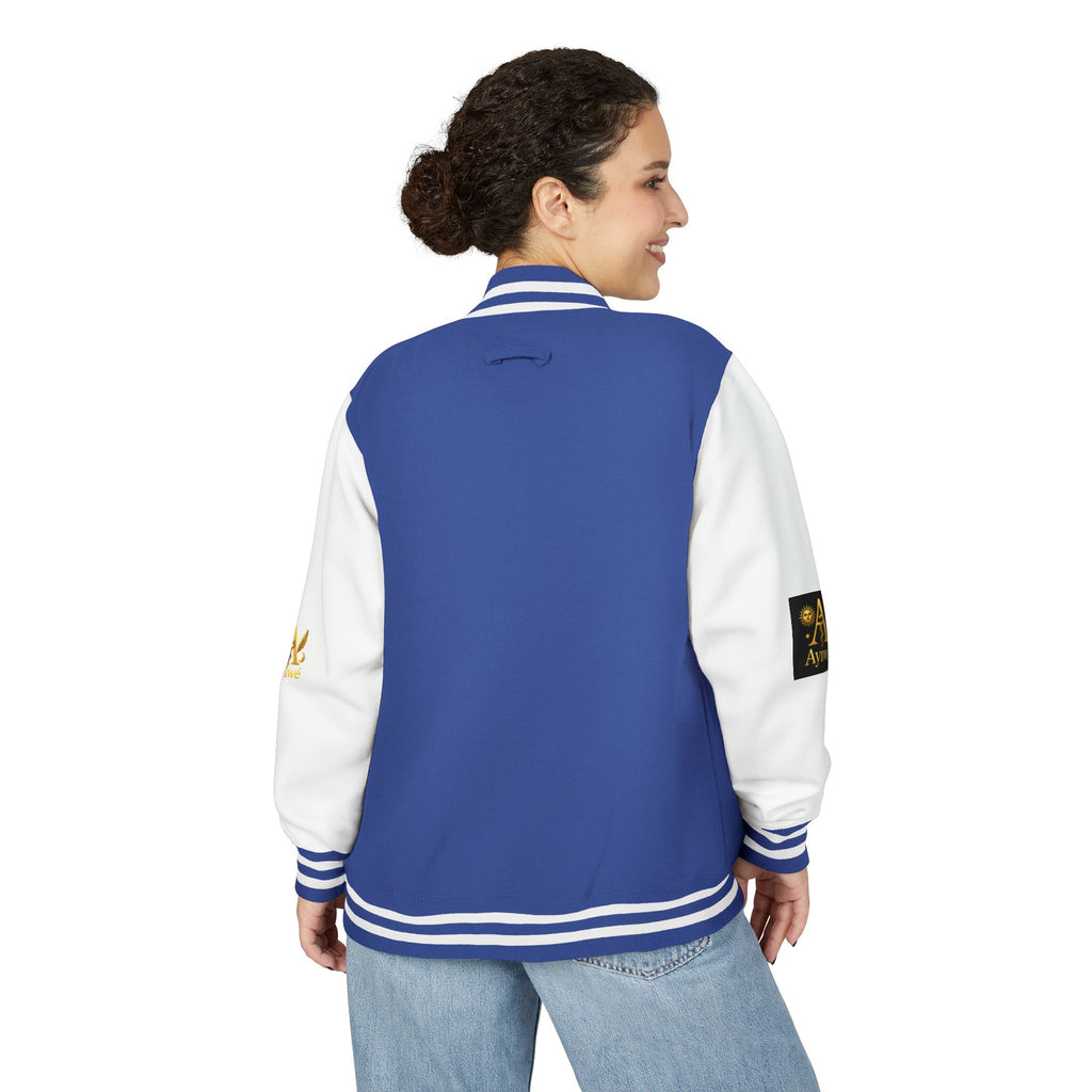 1-A High DegreAyiWé Unisex Heavyweight Letterman Jacket