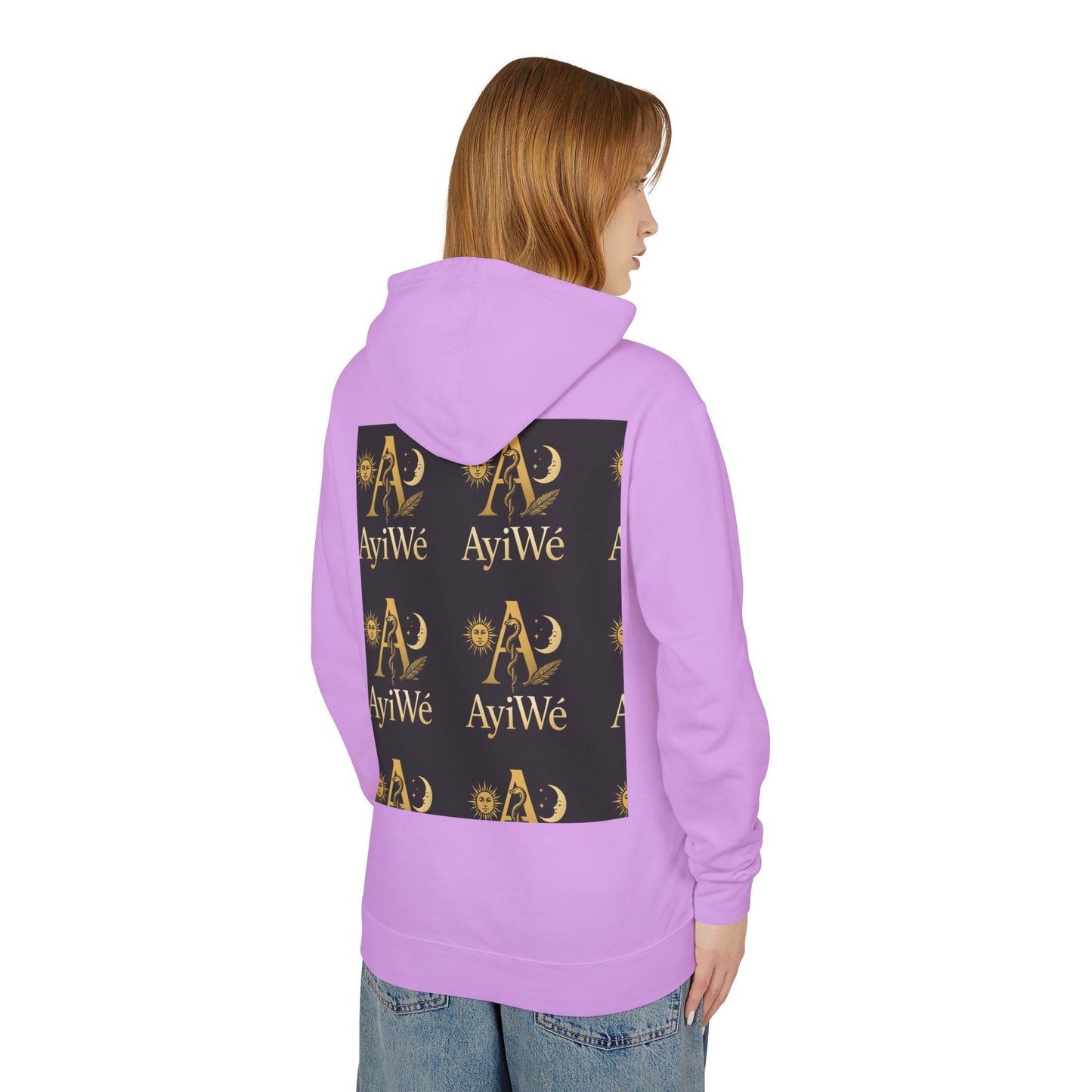 Ayi06 Unisex Lightweight Hooded Sweatshirt. Powered by AyiWe FS