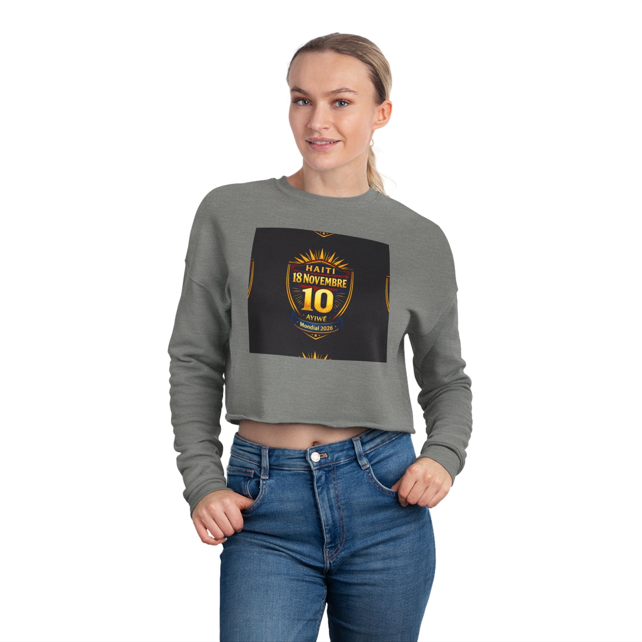 Ht1 - world Cup 2026 Women's Cropped Sweatshirt by AyiWe F&S - AyiWé Fashion & Style