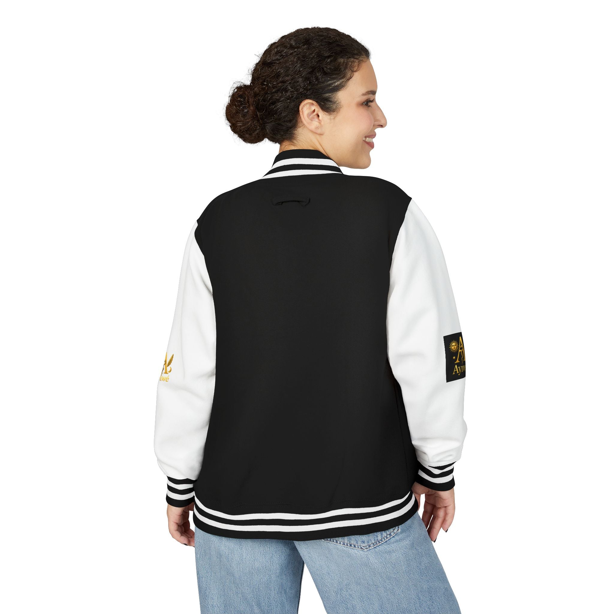 1-A High DegreAyiWé Unisex Heavyweight Letterman Jacket