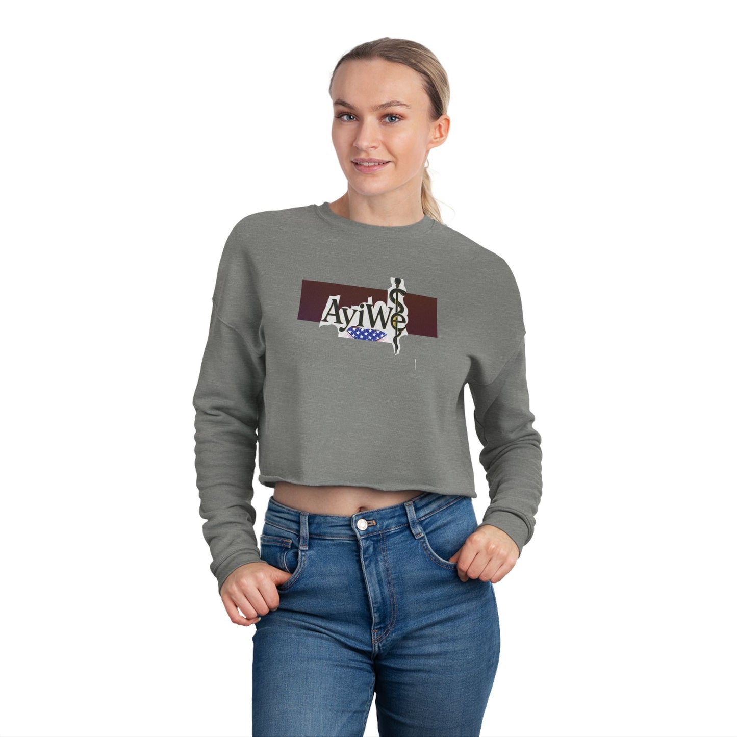 Ayi - Wé Star Women's Cropped Sweatshirt - AyiWé Fashion & Style