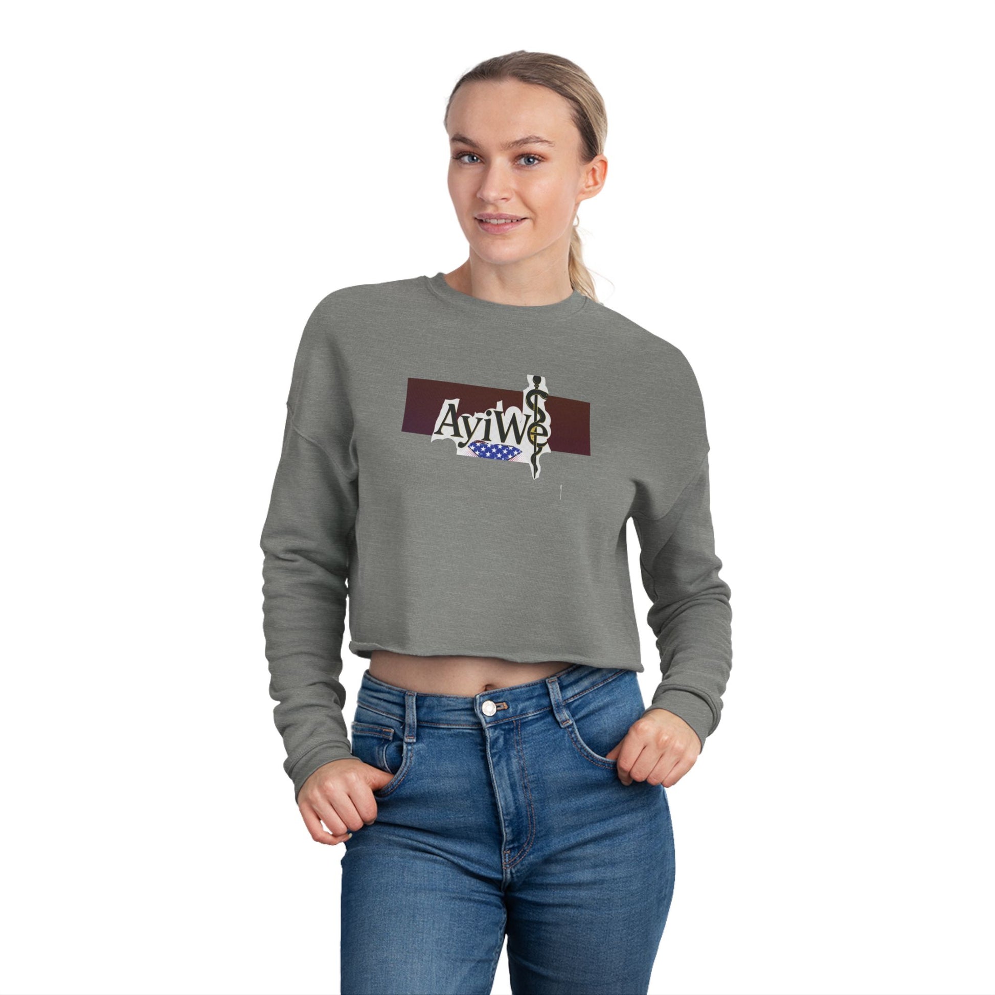 Ayi - Wé Star Women's Cropped Sweatshirt - AyiWé Fashion & Style