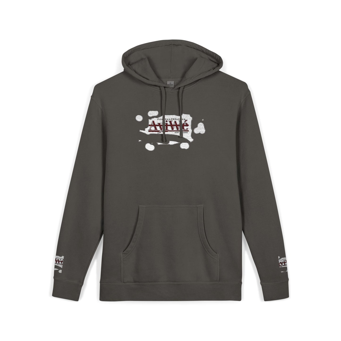 AyiWe A1 Unisex Pigment - Dyed Hoodie (Embroidery) - AyiWé Fashion & Style