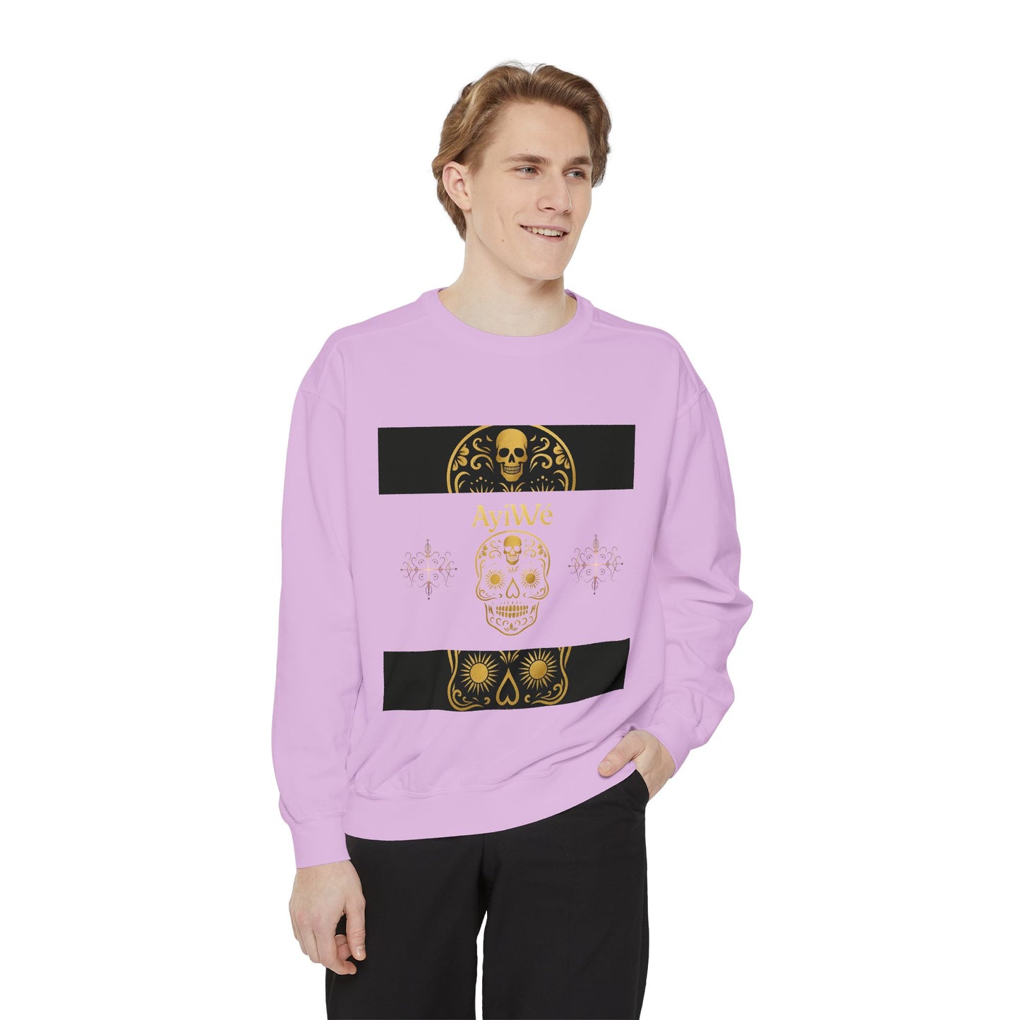 4K-Ayi Unisex Garment-Dyed Sweatshirt. Powered by AyiWe FS
