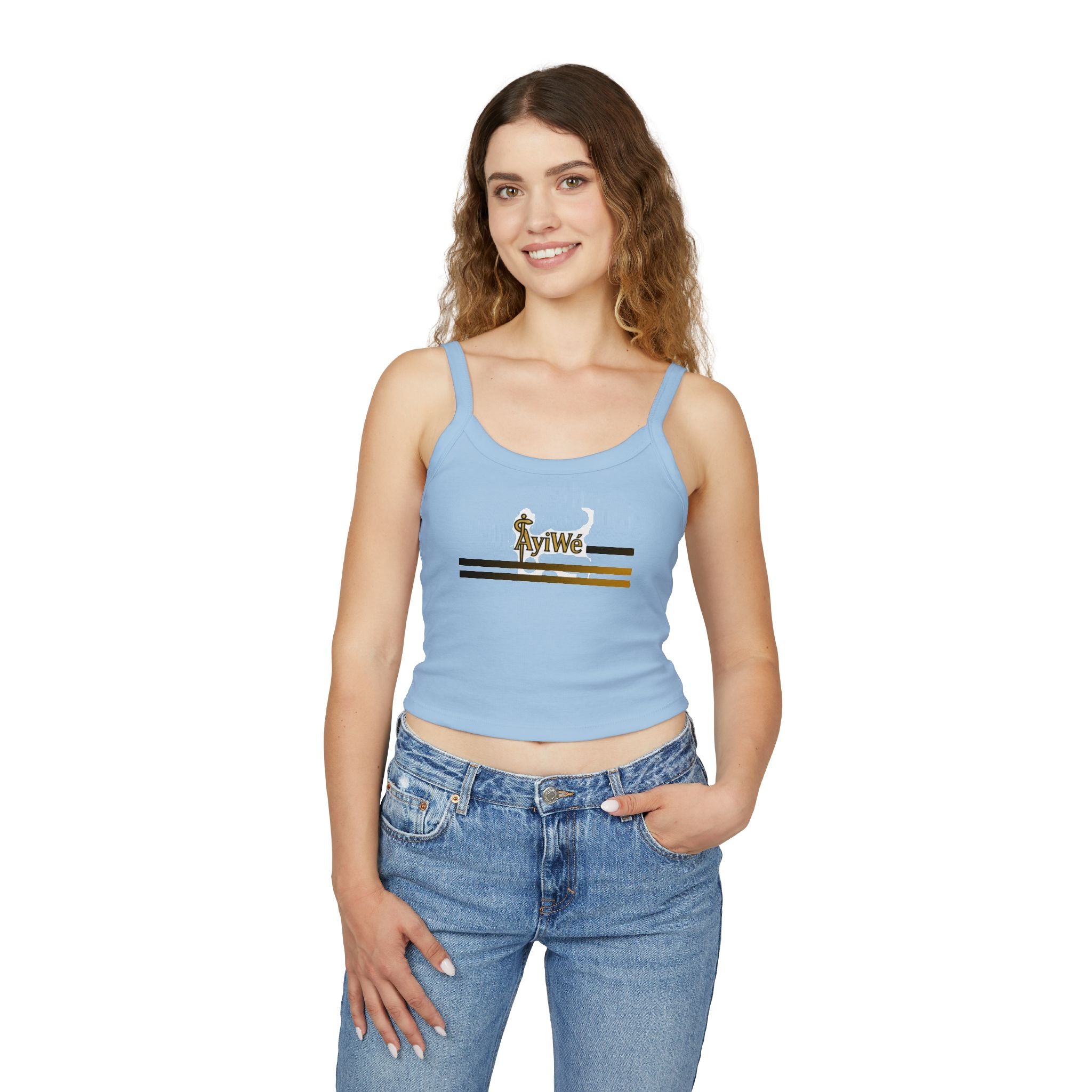 1-EztraLatina AyiWé Women's Spaghetti Strap Tank Top