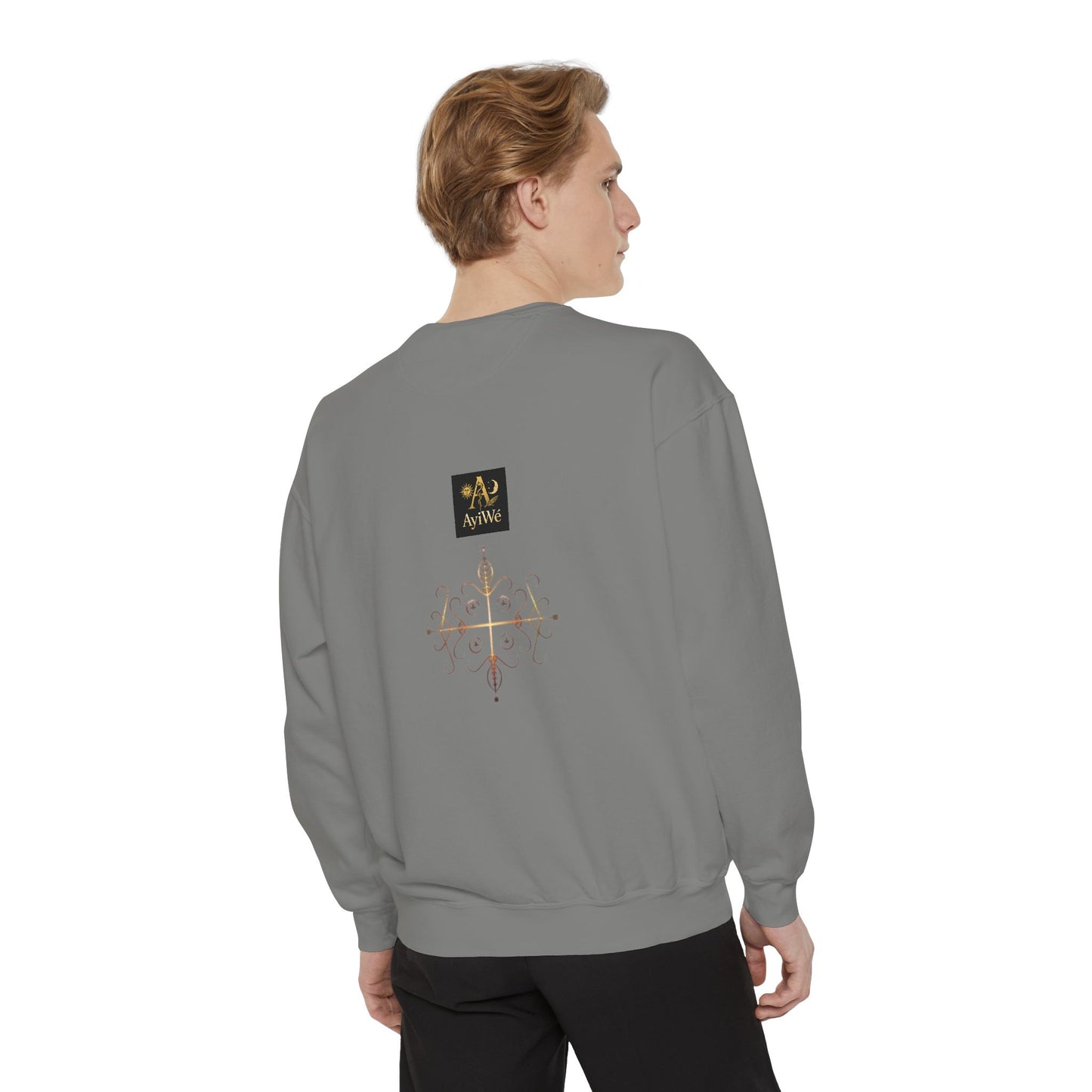 4K-Ayi Unisex Garment-Dyed Sweatshirt. Powered by AyiWe FS