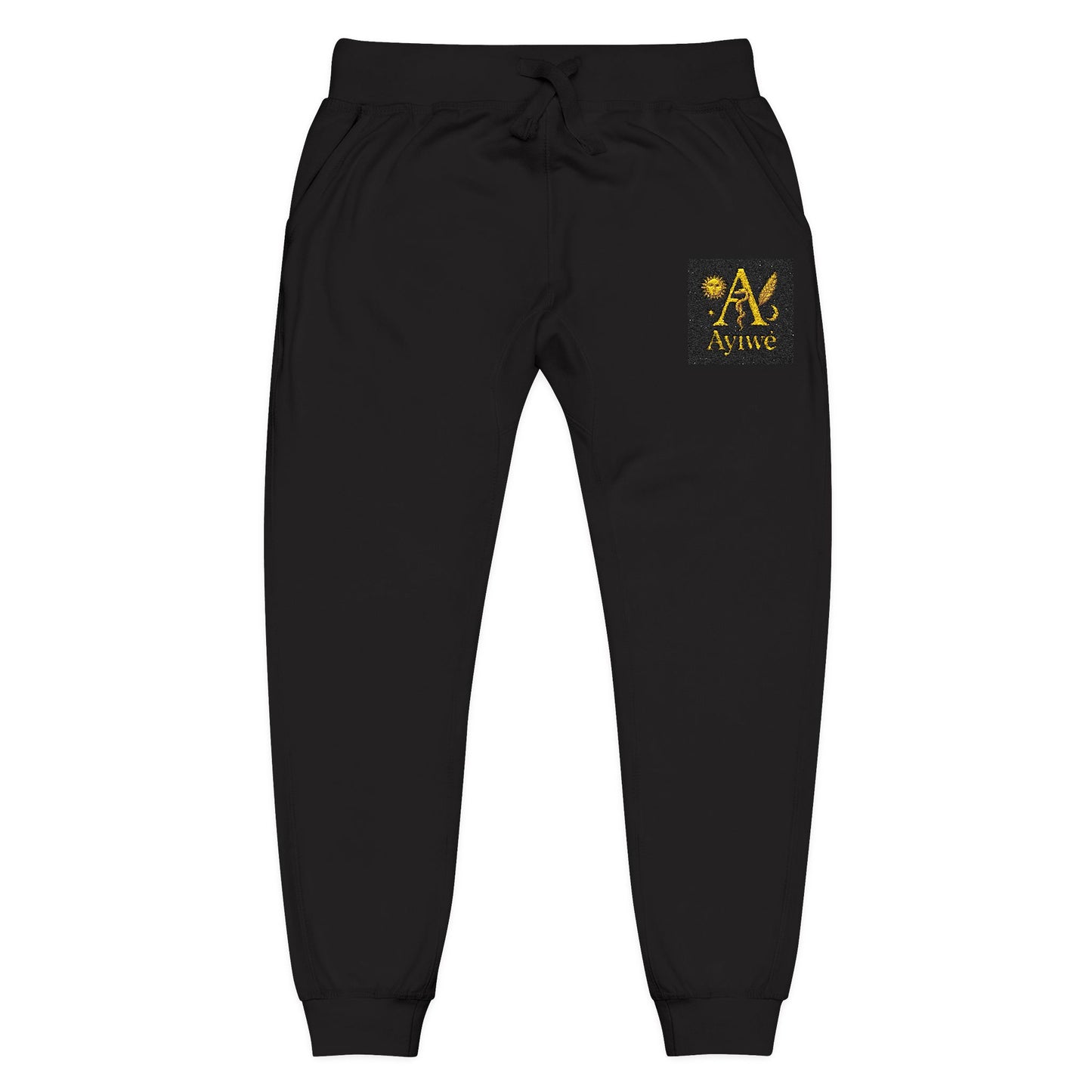 B - One AyiWé Unisex Fleece Sweatpants (Embroidery) - AyiWé Fashion & Style