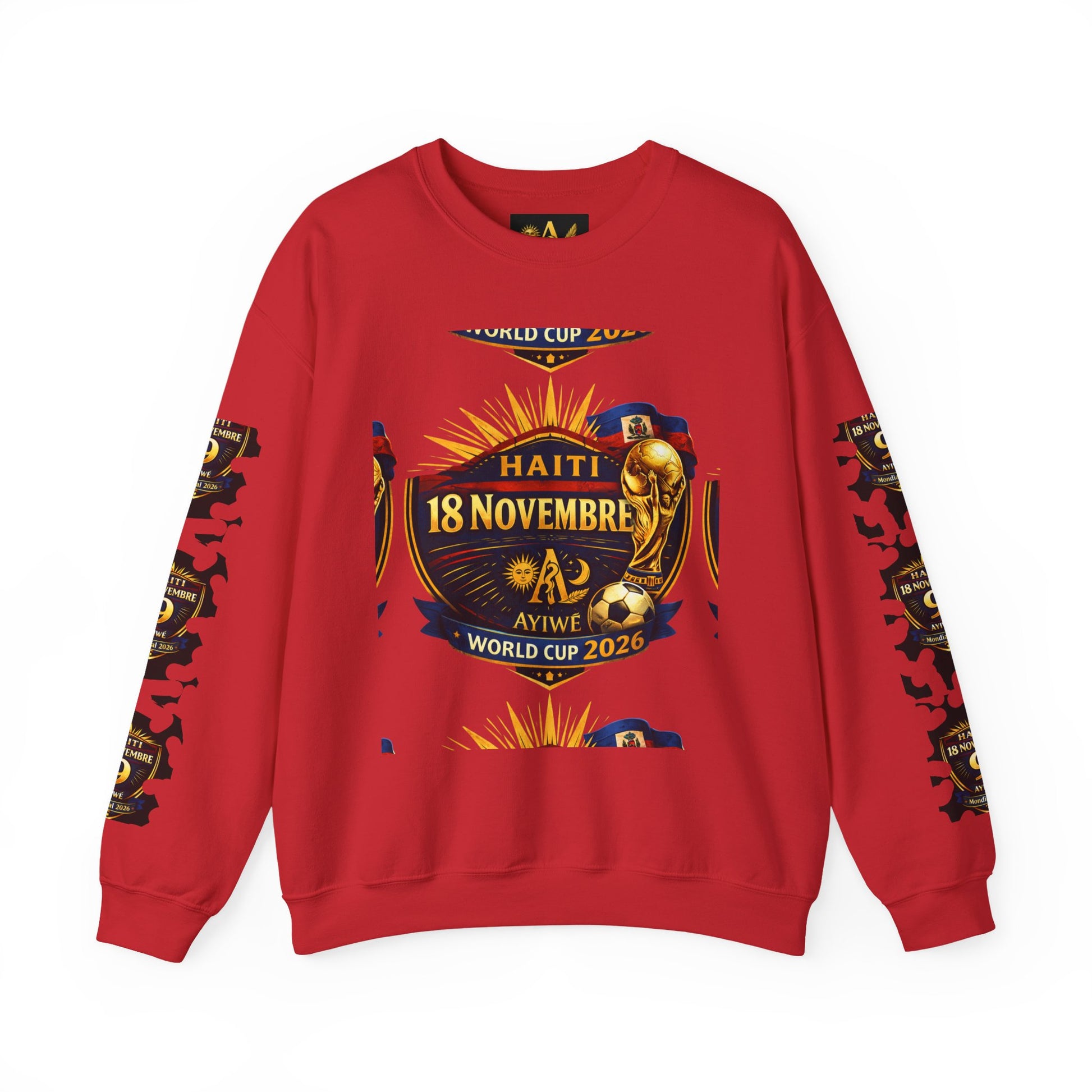 Ayiti18WC - Goal1 Unisex Heavy Blend™ Crewneck Sweatshirt by AyiWe F&S - AyiWé Fashion & Style