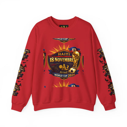 Ayiti18WC - Goal1 Unisex Heavy Blend™ Crewneck Sweatshirt by AyiWe F&S - AyiWé Fashion & Style