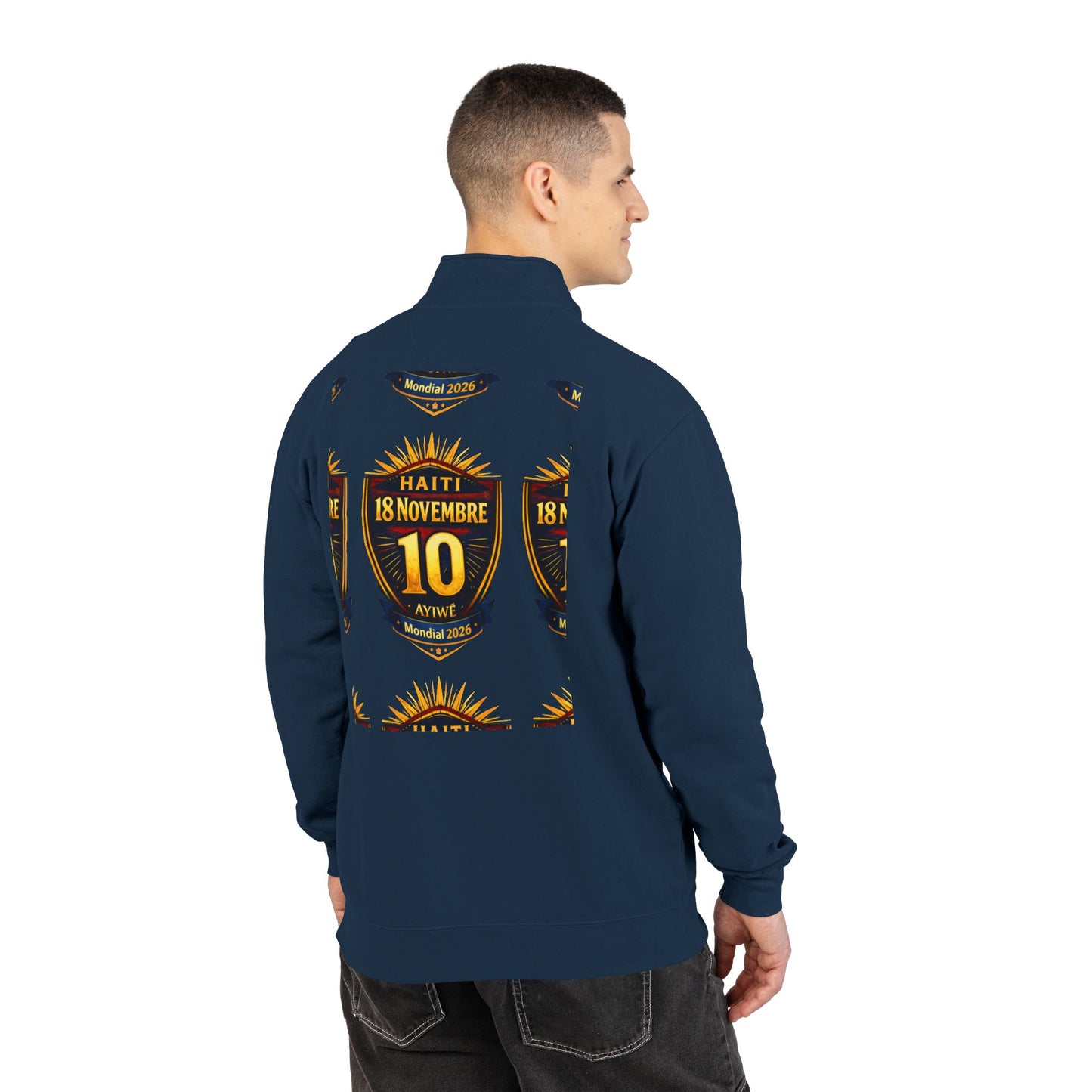Ht - 18N. 2026 WC Unisex Adult Quarter - Zip Sweatshirt by AyiWe F&S - AyiWé Fashion & Style