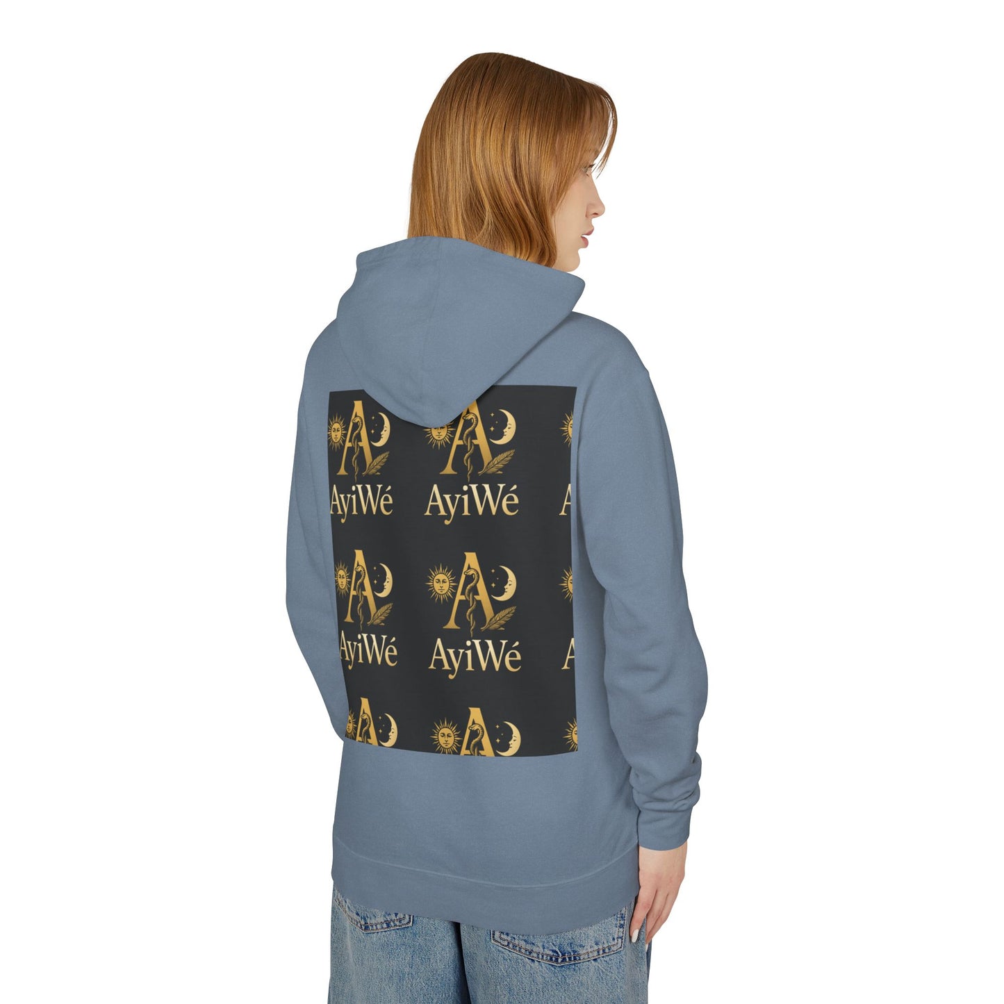 Ayi06 Unisex Lightweight Hooded Sweatshirt. Powered by AyiWe FS