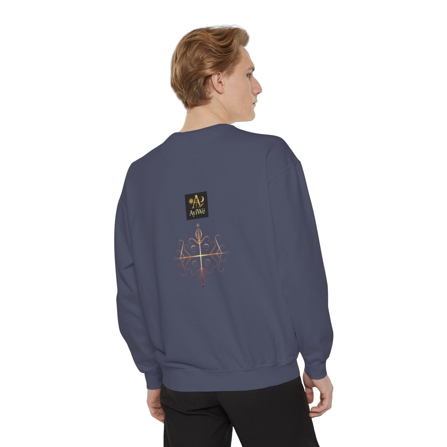 4K-Ayi Unisex Garment-Dyed Sweatshirt. Powered by AyiWe FS