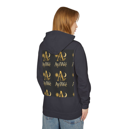 Ayi06 Unisex Lightweight Hooded Sweatshirt. Powered by AyiWe FS