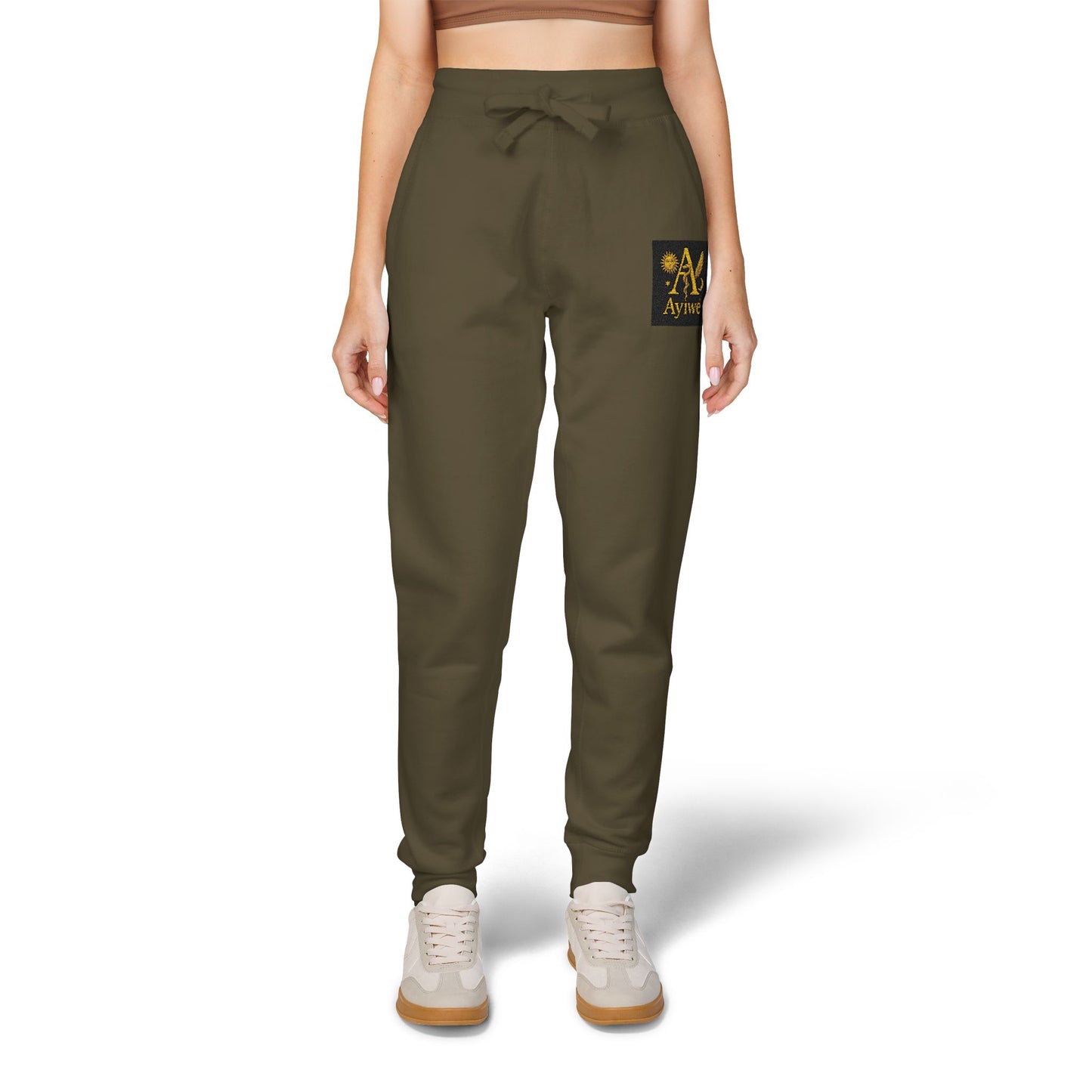 B - One AyiWé Unisex Fleece Sweatpants (Embroidery) - AyiWé Fashion & Style