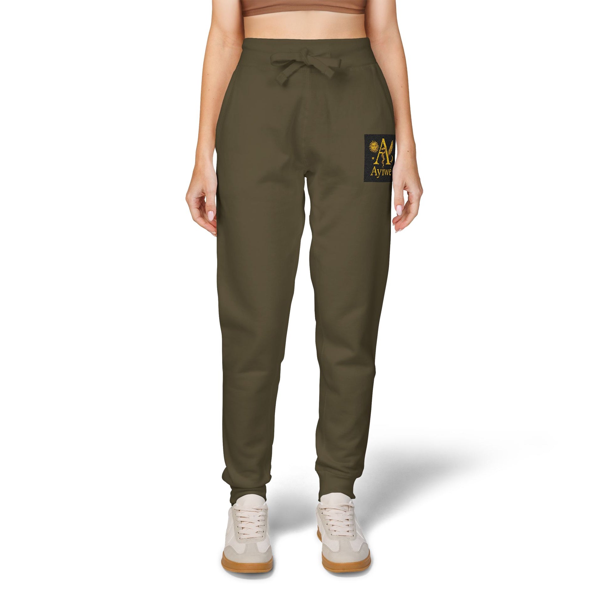 B - One AyiWé Unisex Fleece Sweatpants (Embroidery) - AyiWé Fashion & Style