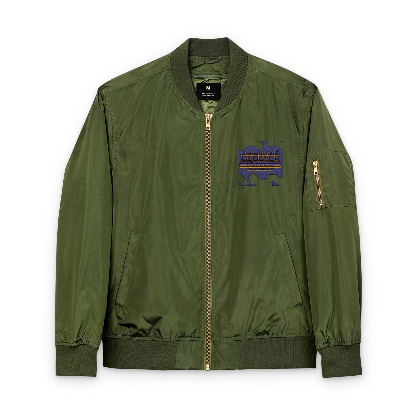 AyiWe - Soldier1 Recycled Bomber Jacket (Embroidery) Unisex - AyiWé Fashion & Style