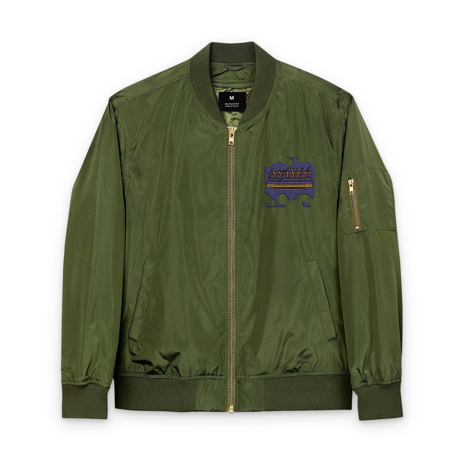 AyiWe - Soldier1 Recycled Bomber Jacket (Embroidery) Unisex - AyiWé Fashion & Style