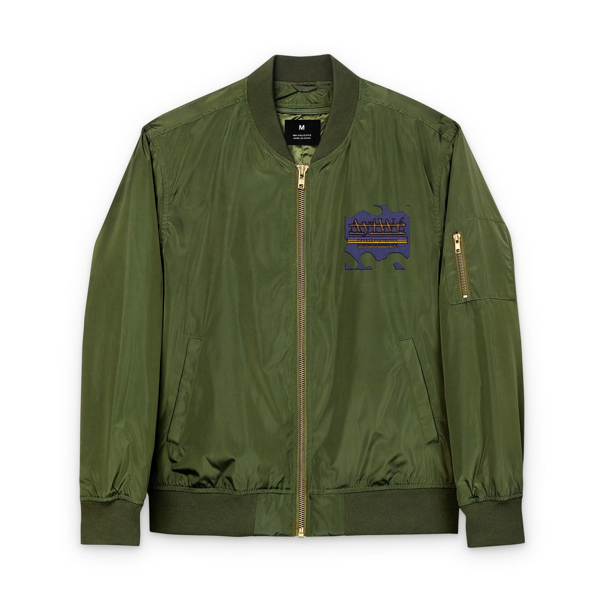 AyiWe-Soldier1 Recycled Bomber Jacket (Embroidery) Unisex