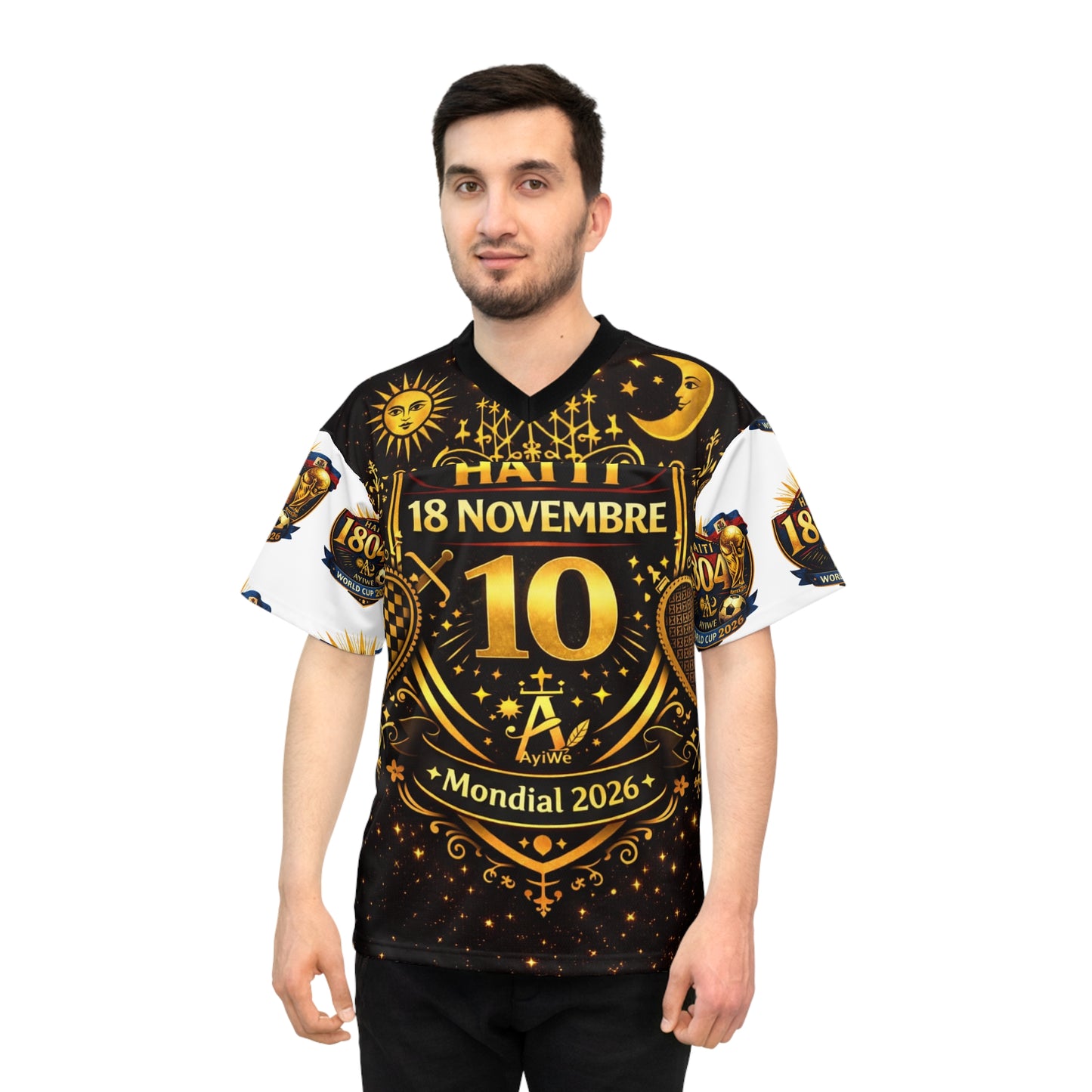 Ayiti18WC-Alaso1 Unisex Football Jersey (AOP)