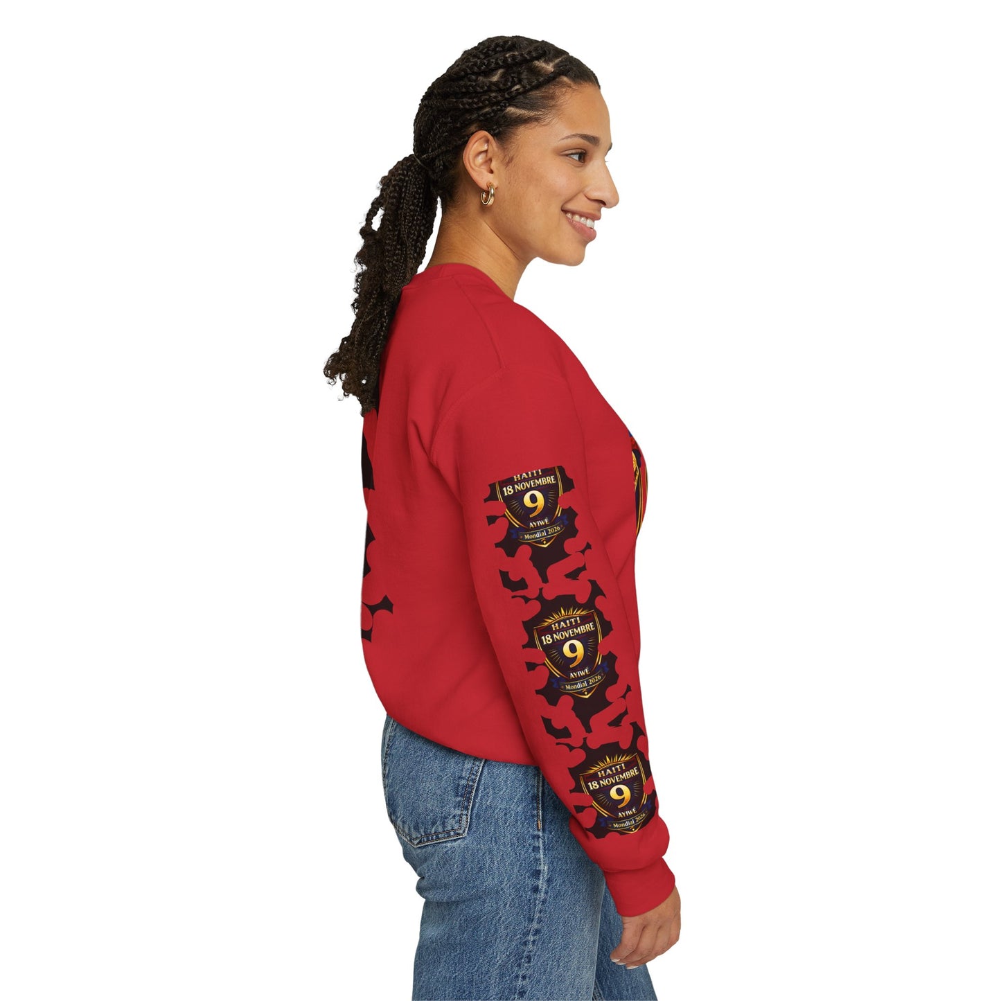 Ayiti18WC - Goal1 Unisex Heavy Blend™ Crewneck Sweatshirt by AyiWe F&S - AyiWé Fashion & Style