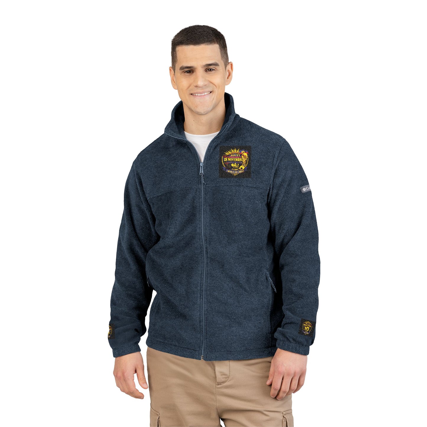 Ht - 2026 Mondial/18Nov Unisex Columbia Fleece Jacket (Embroidery) by AyiWe F&S - AyiWé Fashion & Style