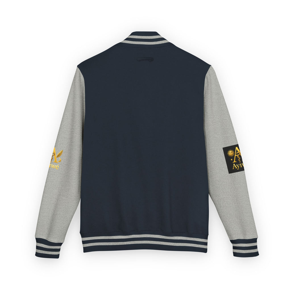 1-A High DegreAyiWé Unisex Heavyweight Letterman Jacket