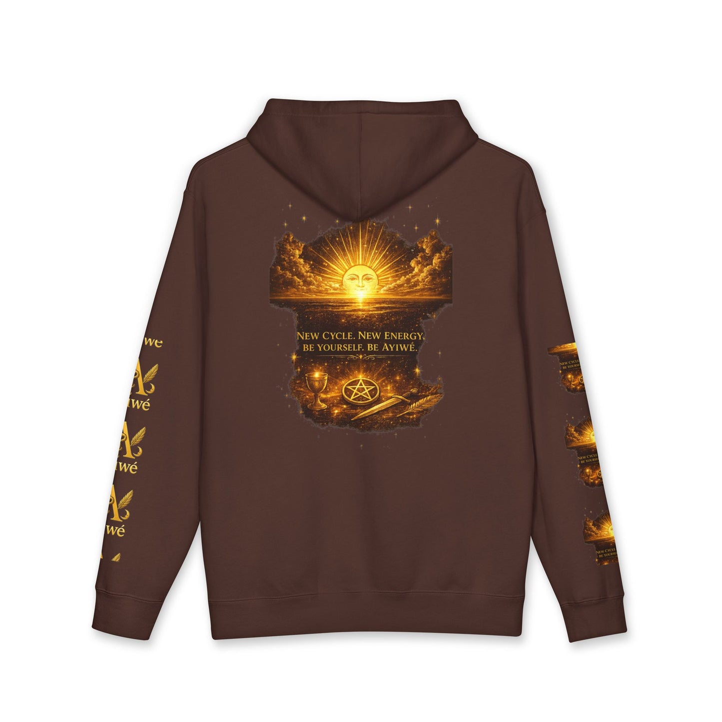 OneSun-Unisex Heavyweight Hooded Sweatshirt. Powered by AyiWe F&S