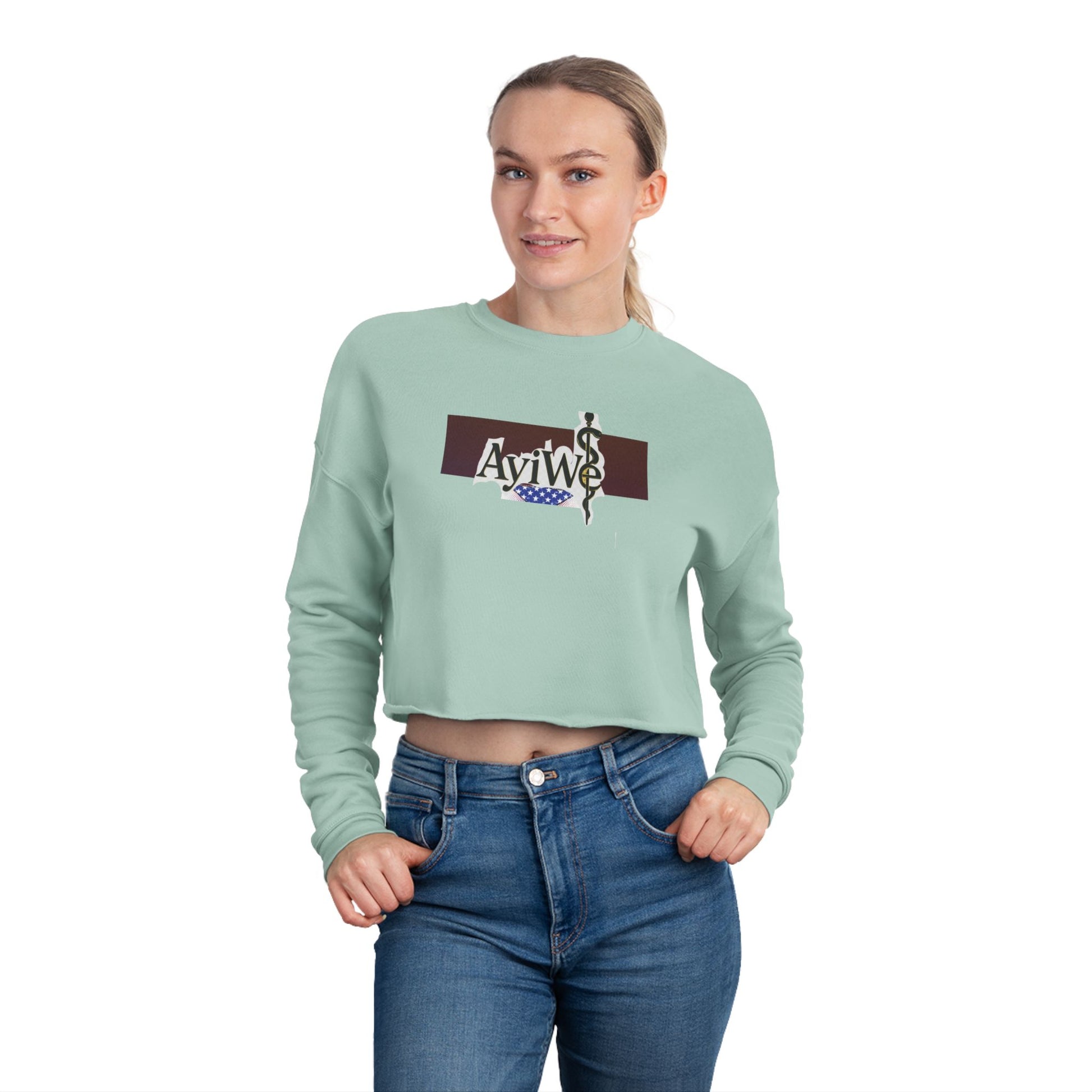 Ayi - Wé Star Women's Cropped Sweatshirt - AyiWé Fashion & Style