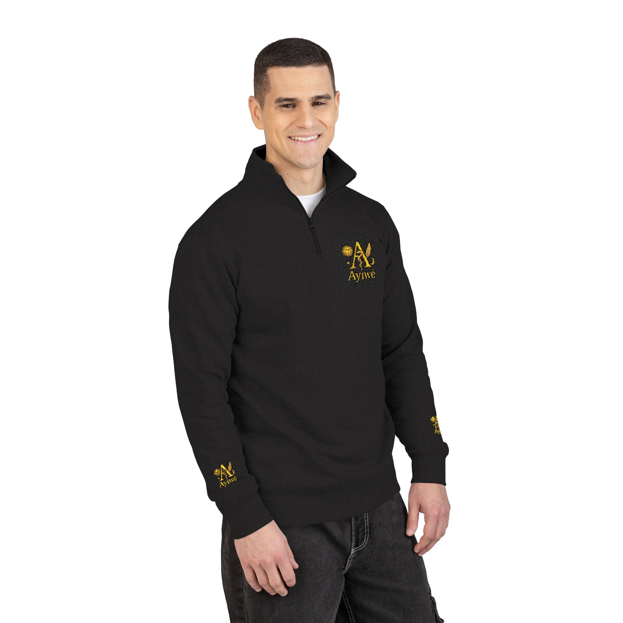 A1-BL12-AyiWé Lifestyle Unisex Fleece Pullover (Embroidery)