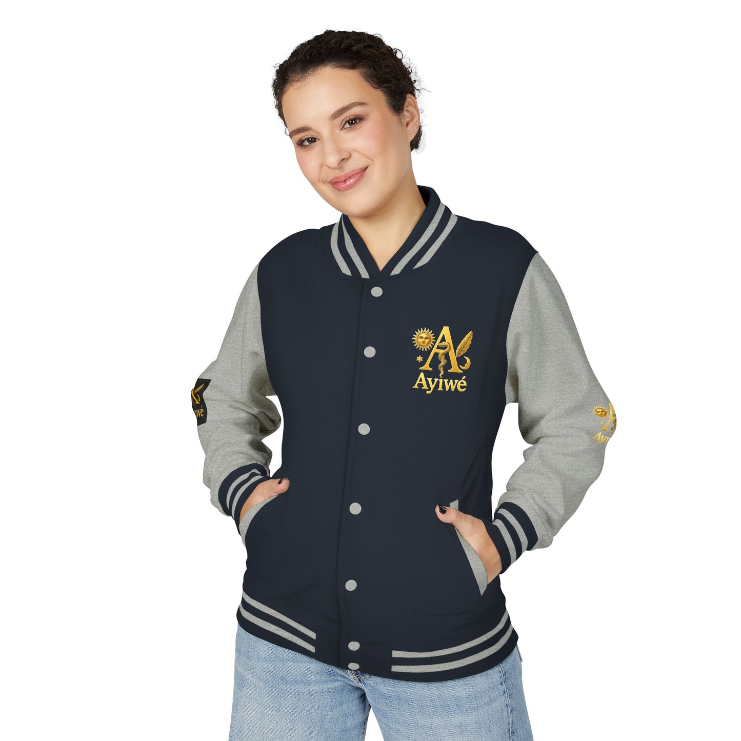 1 - A High DegreAyiWé Unisex Heavyweight Letterman Jacket - AyiWé Fashion & Style