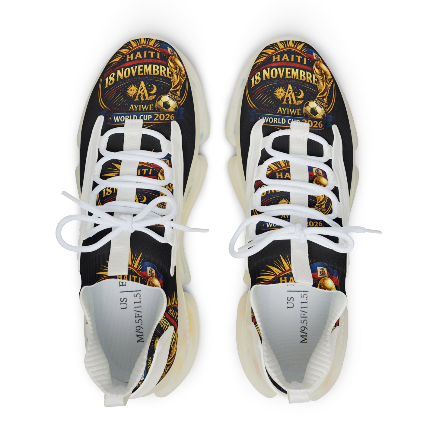 Ayiti18WC Goal06-Mesh Sneakers by AyiWe F&S