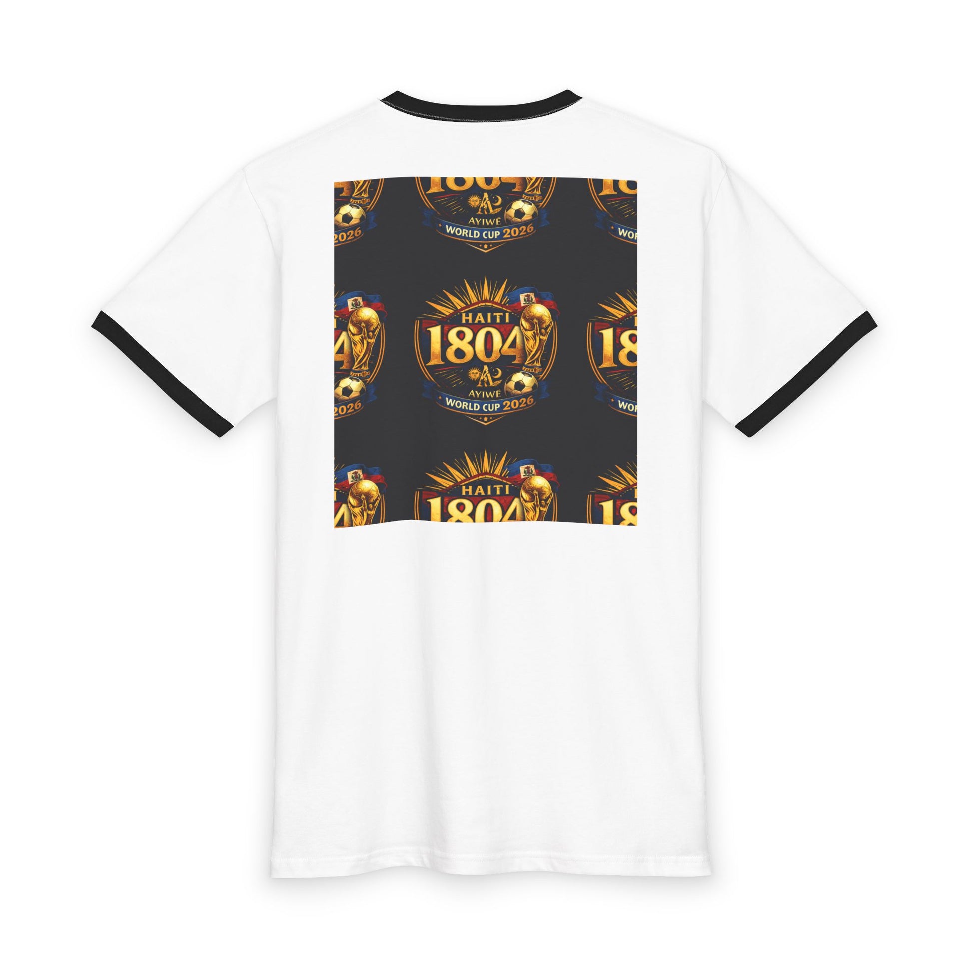 Ayiti - 18Nov. WC2026 Men's Staple Ringer Tee by AyiWe f&S - AyiWé Fashion & Style