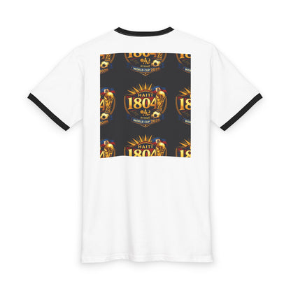 Ayiti - 18Nov. WC2026 Men's Staple Ringer Tee by AyiWe f&S - AyiWé Fashion & Style