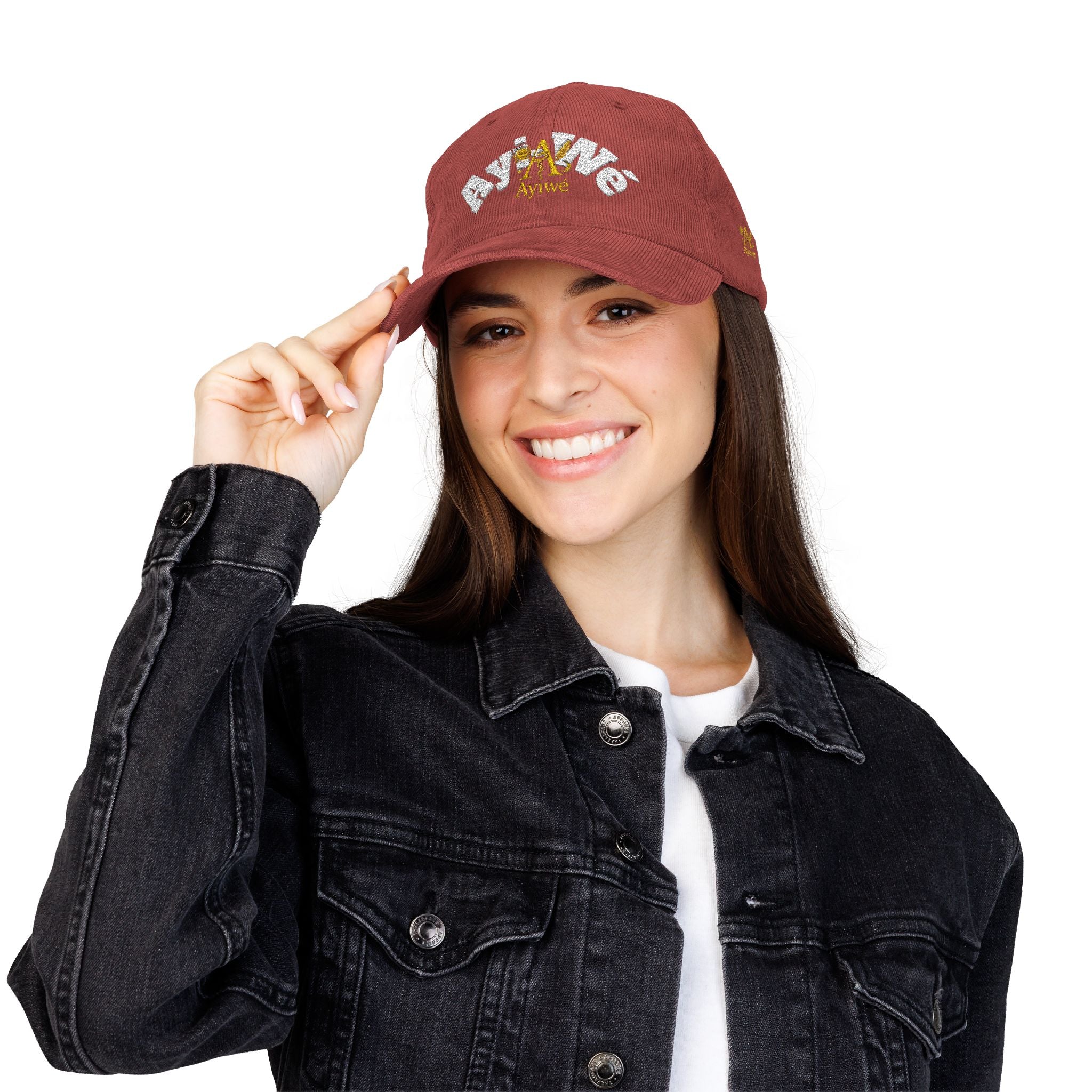 AyiWé Day and Night 1 Vintage Corduroy Cap (Embroidery)
