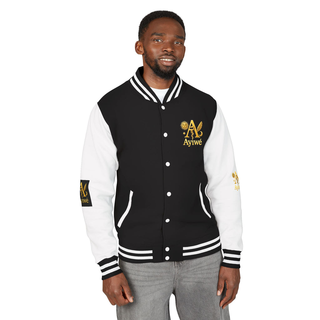 1-A High DegreAyiWé Unisex Heavyweight Letterman Jacket